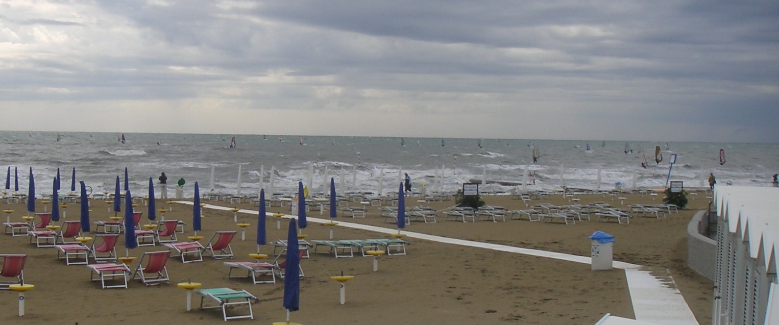 Bora-wind in Lignano Pineta, 14.09.2008