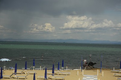 La spiaggia di Lignano Pineta, Spot "Al Tenda". Foto: Ivano De Simon.